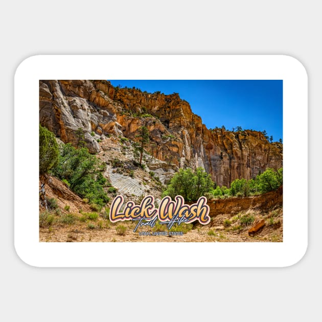 Lick Wash Trail Hike Sticker by Gestalt Imagery